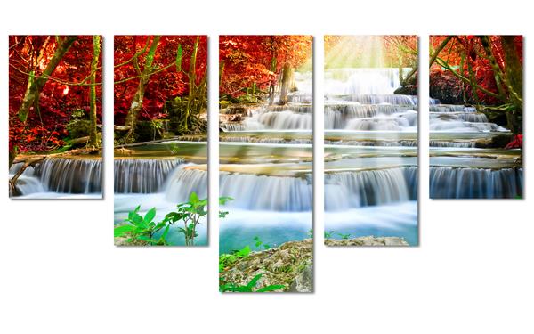5 Panel Waterfall