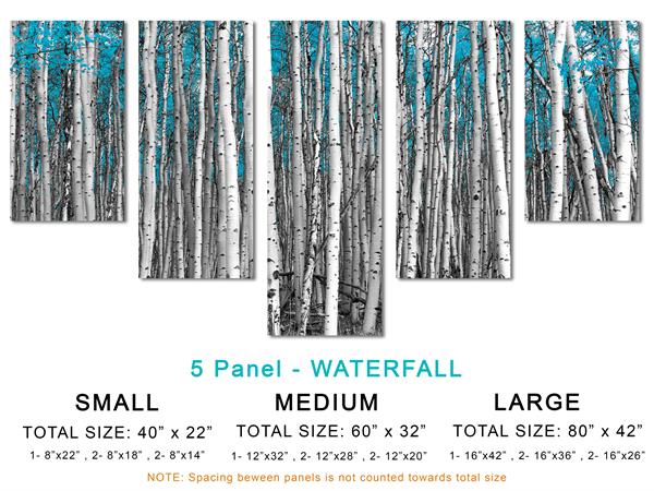 5 Panel Waterfall