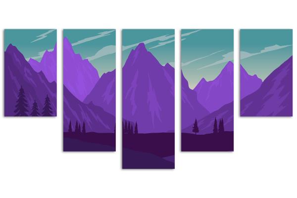 5 Panel Waterfall