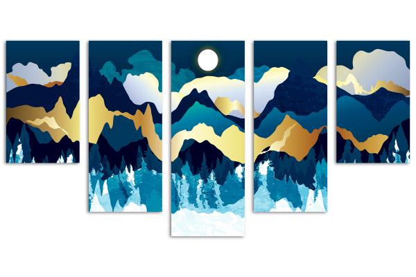5 Panel Waterfall