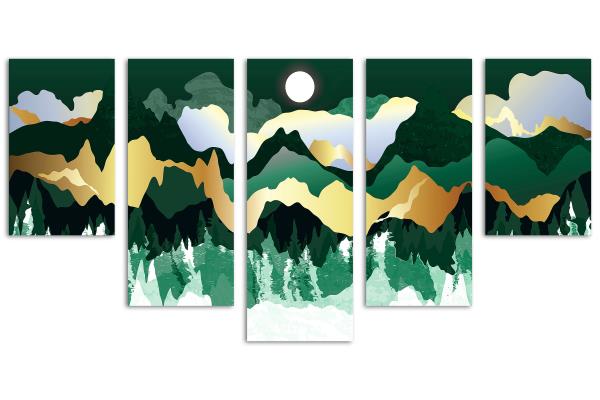 5 Panel Waterfall