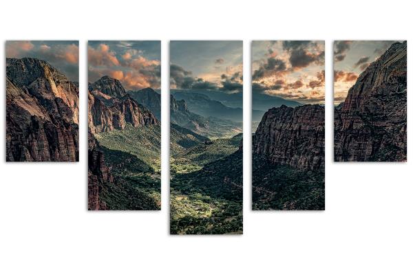 5 Panel Waterfall