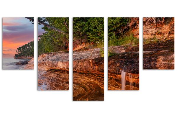 5 Panel Waterfall