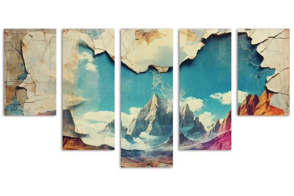 5 Panel Waterfall