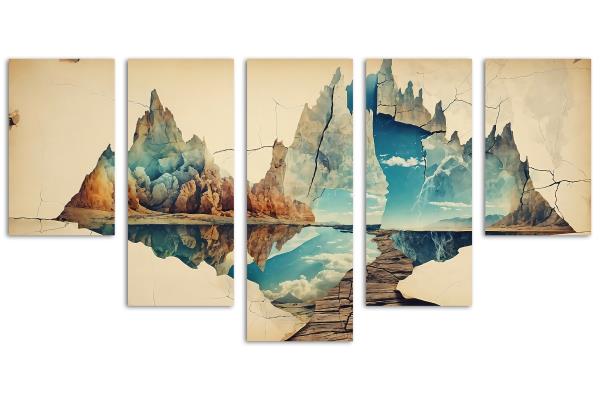 5 Panel Waterfall
