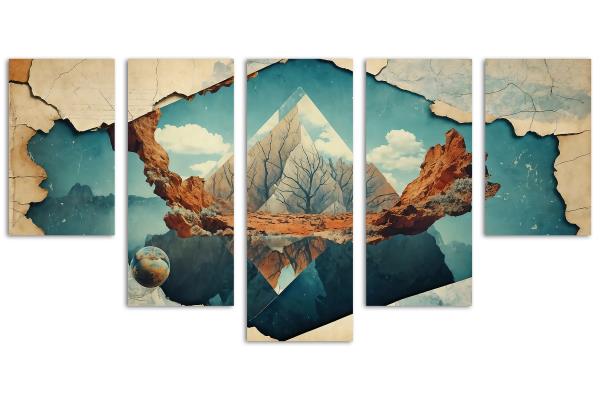 5 Panel Waterfall