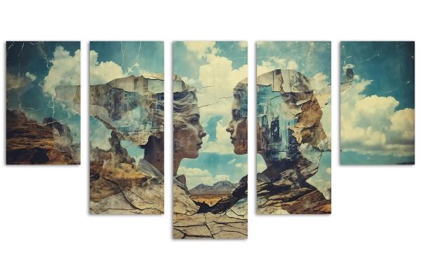 5 Panel Waterfall
