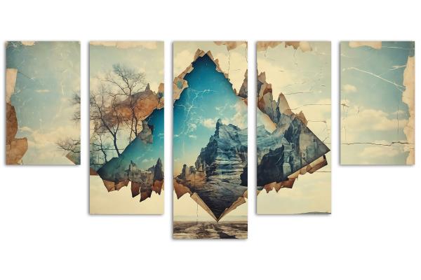 5 Panel Waterfall