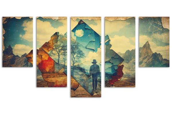 5 Panel Waterfall