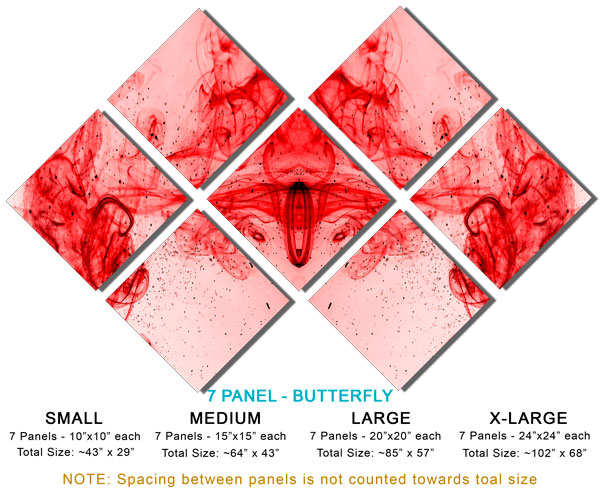 7 Panel Butterfly