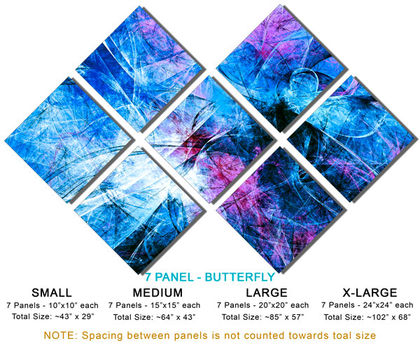 7 Panel Butterfly