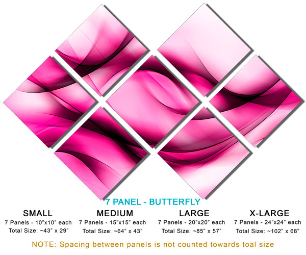 7 Panel Butterfly