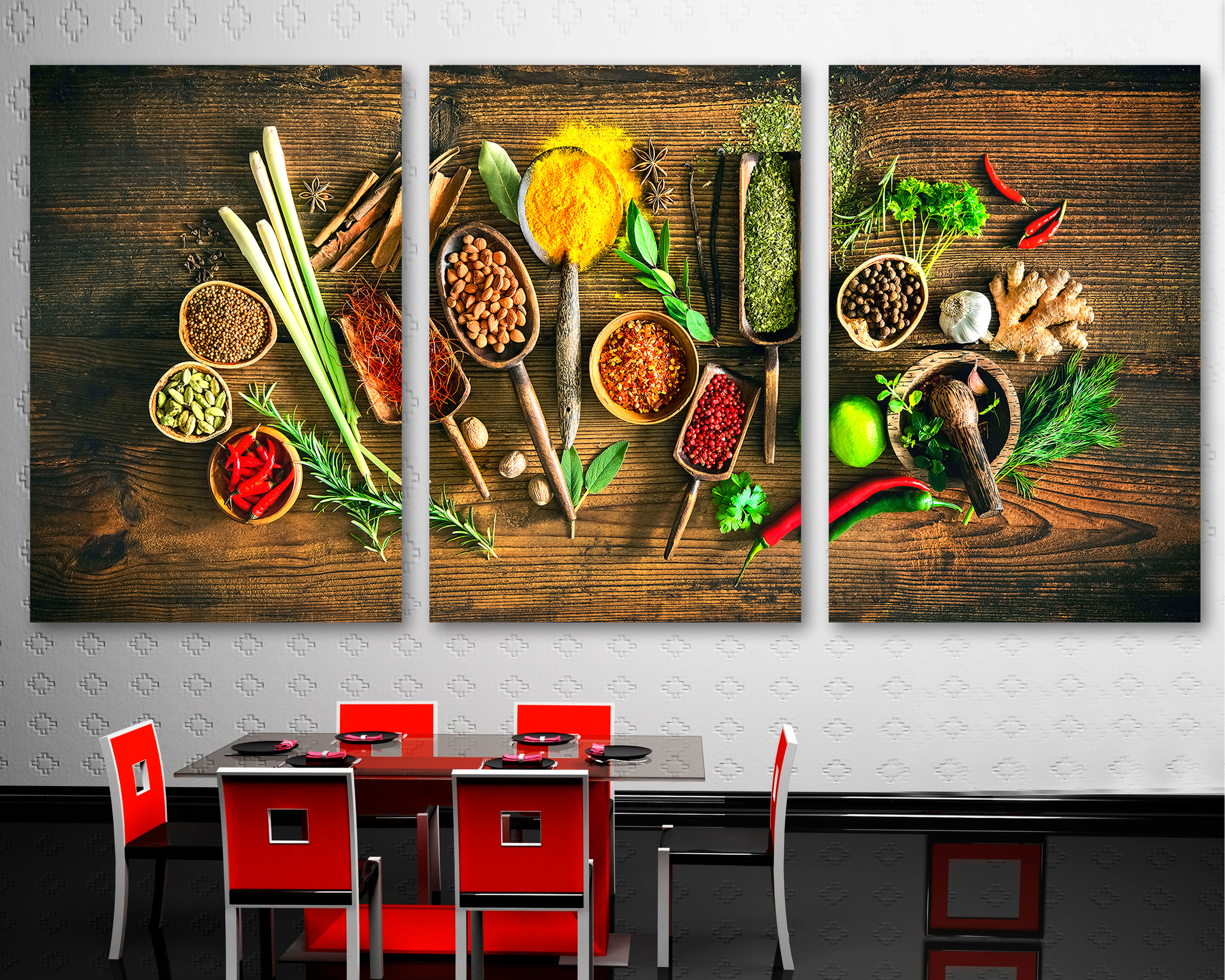Aromatic Spices Wall Art　ビンテージ　アート Aromatic Spices Wall Art ビンテージ アート Spices Wall Art