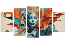 5 Panel Diamond Canvas