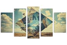 5 Panel Diamond Canvas