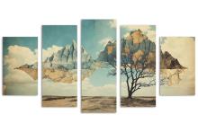 5 Panel Diamond Canvas