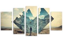 5 Panel Diamond Canvas