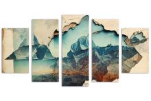5 Panel Diamond Canvas