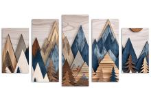 5 Panel Diamond Canvas