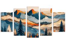 5 Panel Diamond Canvas