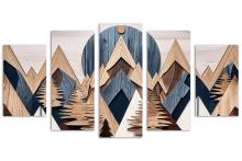 5 Panel Diamond Canvas