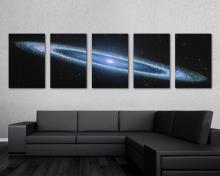 Sombrero Galaxy M104 Canvas Print Space Wall Art 5 Panel Split by NASA's James Webb Space Telescope