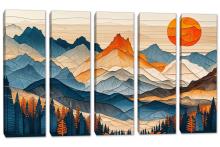 5 Panel Canvas