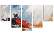 5 Panel Waterfall Canvas