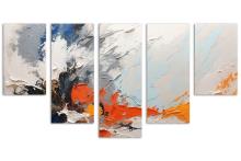 5 Panel Waterfall Canvas