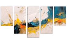 5 Panel Waterfall Canvas