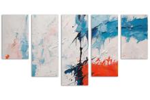 5 Panel Waterfall Canvas