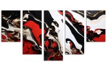 5 Panel Waterfall Canvas