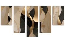 5 Panel Waterfall Canvas