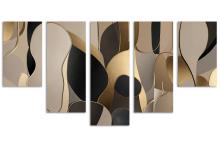 5 Panel Waterfall Canvas