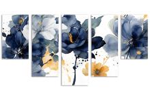 5 Panel Waterfall Canvas