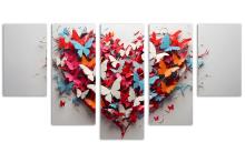 5 Panel Waterfall Canvas