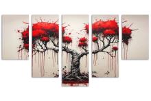 5 Panel Waterfall Canvas