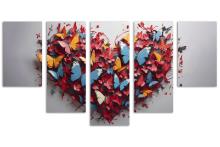 5 Panel Waterfall Canvas