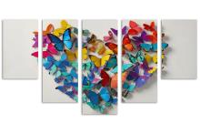 5 Panel Waterfall Canvas