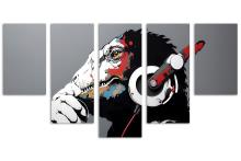 5 Panel Waterfall Canvas