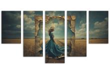 5 Panel Waterfall Canvas