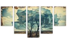 5 Panel Waterfall Canvas