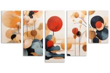 5 Panel Waterfall Canvas