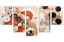 5 Panel Waterfall Canvas