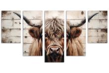 5 Panel Waterfall Canvas