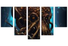 5 Panel Waterfall Canvas