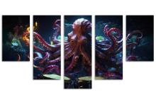 5 Panel Waterfall Canvas