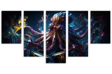 5 Panel Waterfall Canvas