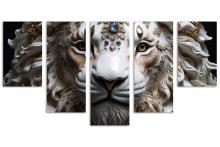 5 Panel Waterfall Canvas