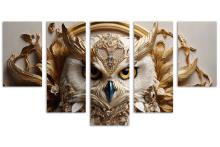 5 Panel Waterfall Canvas